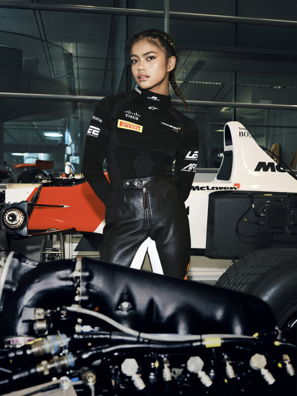 Vogue Philippines. Bianca Bustamante. McLaren F1