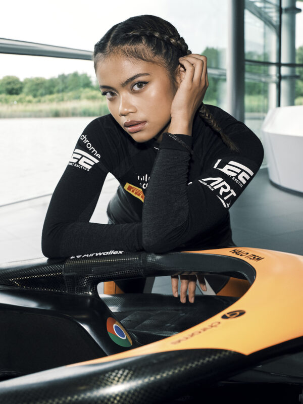 Vogue Philippines. Bianca Bustamante. McLaren F1