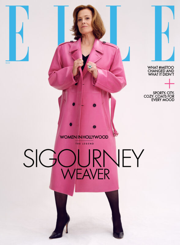 Elle Magazine. Sigourney Weaver